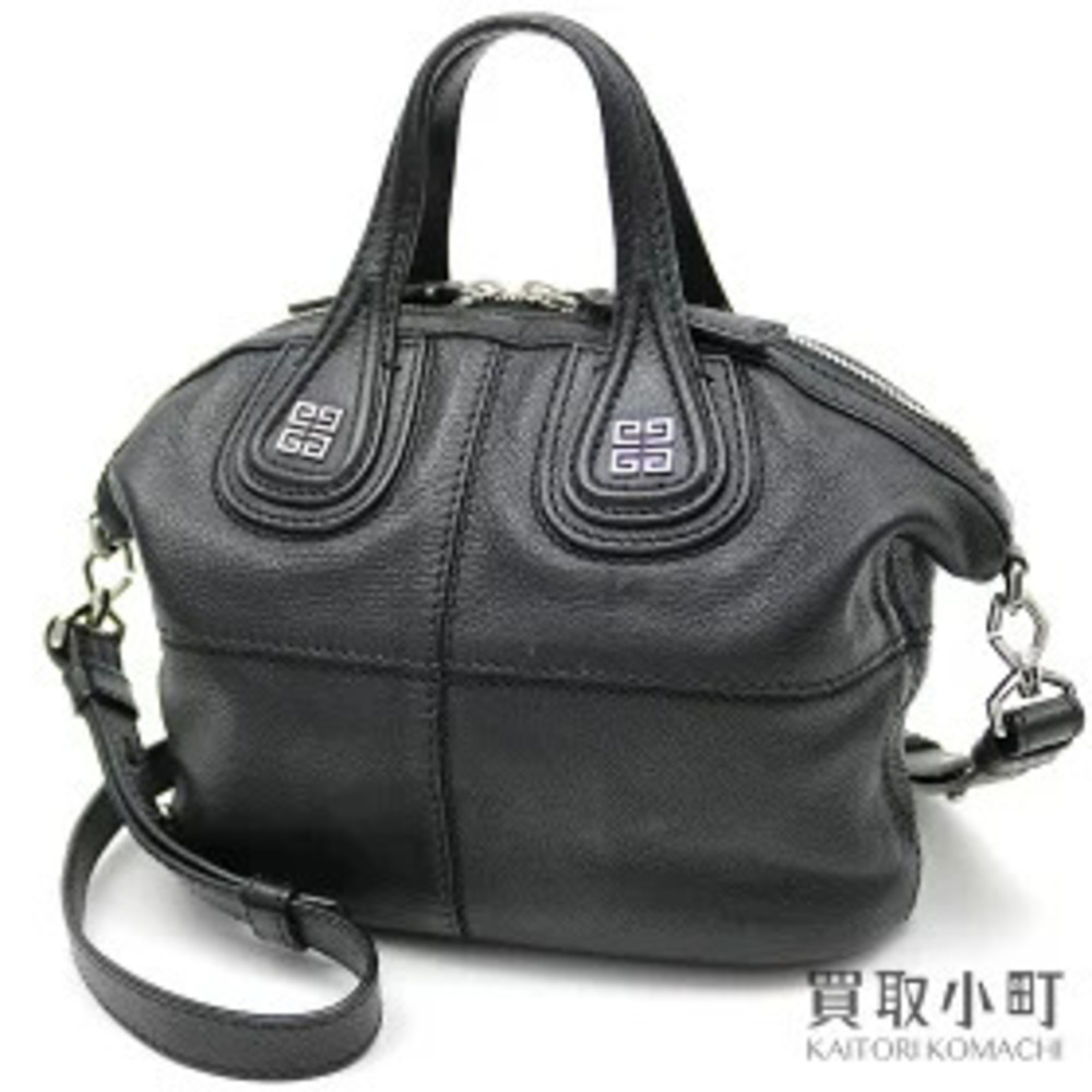 Givenchy Nightingale Handbag Black Leather Shoulder Bag Crossbody